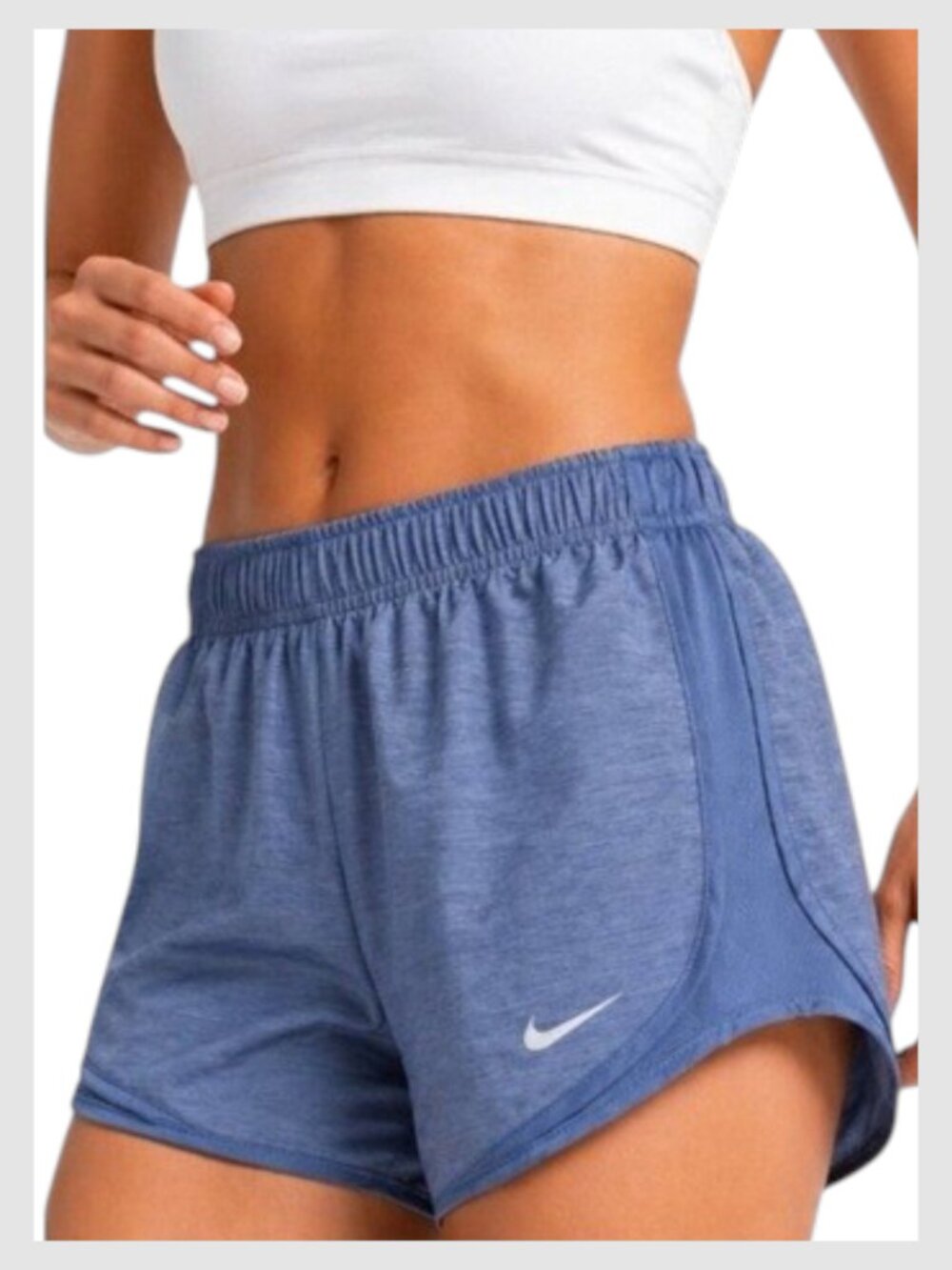 Nike Tempo Running Shorts Blue Dri-FIT Lightweight 3" Size M